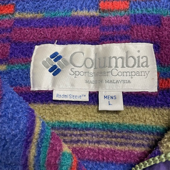 Vintage Columbia Fleece Lined Full Zip Up snap button Jacket - Picture 8 of 12